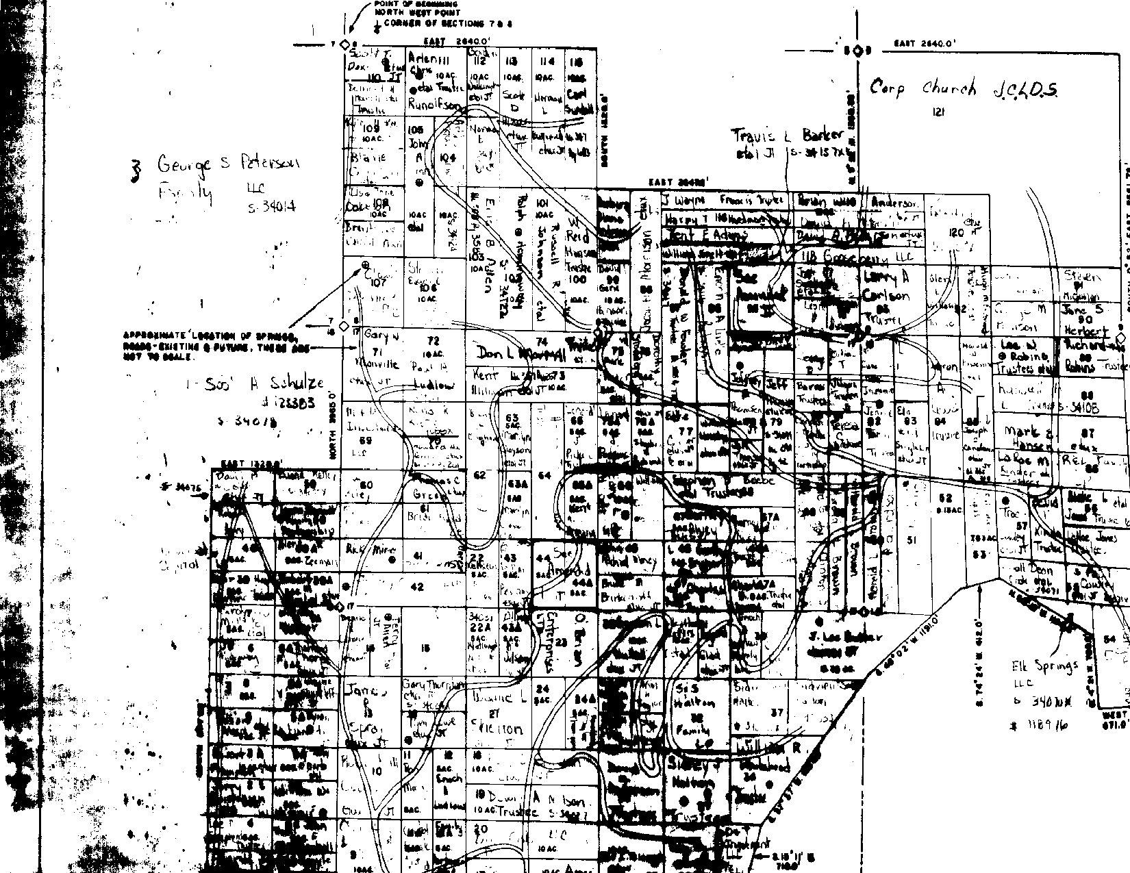 Sanpete County Plat Maps Gooseberry Canyons